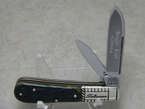 Bulldog Brand Solingen Germany 1986 Green Bone Bright Leaf Florida Tobacco Barlow Knife