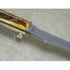 Case 523-6 Stag Fixed Blade Hunting Sheath Knife with Round Pommel c.1940-65 Case 523-6 Stag Fixed Blade Hunting Sheath Knife with Round Pommel c.1940-65