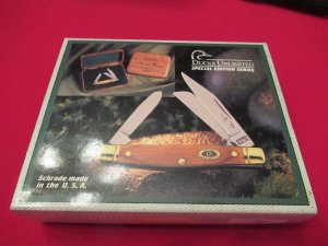 Schrade 2000 Ducks Unlimited Stockman  Serial # 3803 3803