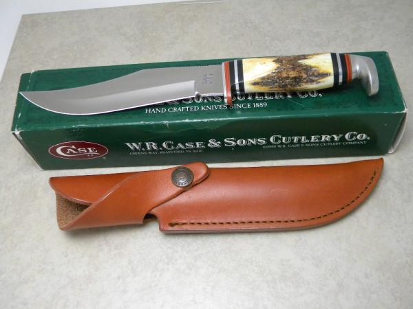 Case XX USA 2006 Genuine Stag 581-6 Hunter Fixed Blade Sheath Knife in Box - Case Item # 05550 Case XX USA 2006 Genuine Stag 581-6 Hunter Fixed Blade Sheath Knife in Box - Case Item # 05550