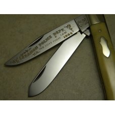 Fight'n Rooster Germany Bone 1 of 50 Lebanon Police Dept. 2 Blade Trapper Knife c.1984 Fight'n Rooster Germany Bone 1 of 50 Lebanon Police Dept. 2 Blade Trapper Knife c.1984