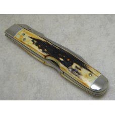Case XX Stainless USA 4 Dot (1976) Stag 5111 1/2 L SSP Razor Edge Cheetah Pattern Knife Case XX Stainless USA 4 Dot (1976) Stag 5111 1/2 L SSP Razor Edge Cheetah Pattern Knife