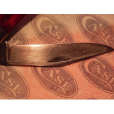 1965-69 Case xx Grand Daddy Barlow w Genuine Sawcut Red Bone handles #6143 -Great Snap/No Wobble 1965-69 Case xx Grand Daddy Barlow w Genuine Sawcut Red Bone handles #6143 -Great Snap/No Wobble