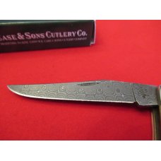 Case XX  Burnt Amber Bone Handle  Damacus Muskrat 