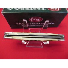 Case XX  Burnt Amber Bone Handle  Damacus Muskrat 