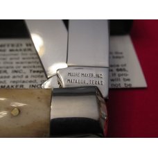 Moore Maker Smooth Bone Handle Trapper Model # 5202 