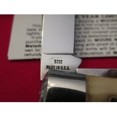 Moore Maker Smooth Bone Handle Trapper Model # 5202 