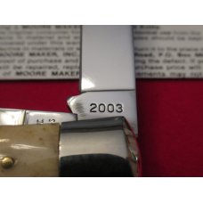 Moore Maker Smooth Bone Handle Trapper Model # 5202 
