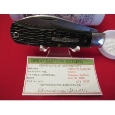 Great Eastern Evergreen Jigged Bone Handles Pattern # 720110 Tidioute Cutlery Great Eastern Evergreen Jigged Bone Handles Pattern # 720110 Tidioute Cutlery