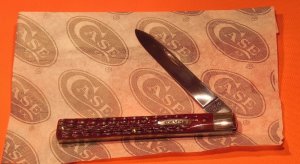 1965-69 Case xx USA Doctors Knife w Flawless Bright Red Bone handles -Great Snap -NO Wobble -NOS & M