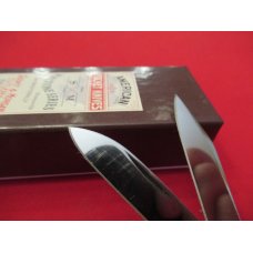 1997 Schatt & Morgan 3 Blade Congress Dark Blue Jigged Bone Handles Pattern # 043431 1997 Schatt & Morgan 3 Blade Congress Dark Blue Jigged Bone Handles Pattern # 043431