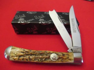 Queen Stag Handle Trapper 1 of 60  One Arm Pattern # 19 