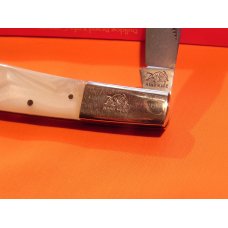 2007 Bulldog Brand, HAND MADE 1 Blade Barlow with Fantastic Oyster Swirl Handles & Orig Box -NOS/NM 2007 Bulldog Brand, HAND MADE 1 Blade Barlow with Fantastic Oyster Swirl Handles & Orig Box -NOS/NM