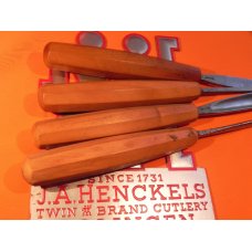 Old JA Henckels 4 Wood Carving Tools/Chisels -Great Used Condition -Nice carving tools for Collect Old JA Henckels 4 Wood Carving Tools/Chisels -Great Used Condition -Nice carving tools for Collect