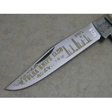 Fight'n Rooster Germany Bone 1 of 50 Tulsa Knife Club 2 Blade Trapper Knife c.1985 Fight'n Rooster Germany Bone 1 of 50 Tulsa Knife Club 2 Blade Trapper Knife c.1985