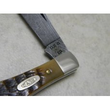 Case XX Bradford PA USA 1990 ROG6125 1/2 D Rogers Bone Damascus Little Coke Bottle Knife in Box Case XX Bradford PA USA 1990 ROG6125 1/2 D Rogers Bone Damascus Little Coke Bottle Knife in Box