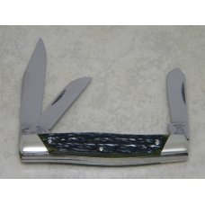 Fight'n Rooster Germany Green Bone Acorn Shield Stockman Knife