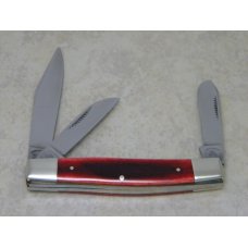 Fight'n Rooster Germany Red Bone Battle Axe Shield US Marines Stockman Knife c.2005