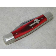 Fight'n Rooster Germany Red Bone Battle Axe Shield US Marines Stockman Knife c.2005