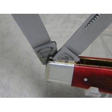 Fight'n Rooster Germany Smooth Red Bone Federal Shield Stockman Knife