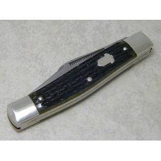 Bulldog Brand Hammer Forged Solingen Germany Green Bone Stockman Knife with Acorn Shield Bulldog Brand Hammer Forged Solingen Germany Green Bone Stockman Knife with Acorn Shield