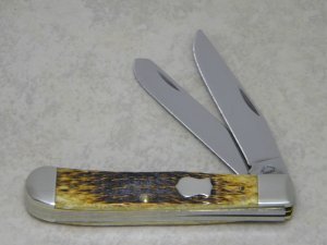 Case Bros. Cutlery Co. USA 2005 Antique Bone 6254 SS Trapper Knife