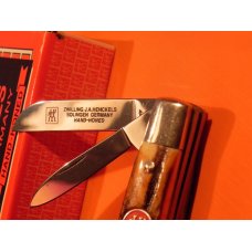 Vintage, NOS, J A Henckels 4 Blade Congress Knife w/ Nice Stag Handles w/ Red Shield +Orig Box Vintage, NOS, J A Henckels 4 Blade Congress Knife w/ Nice Stag Handles w/ Red Shield +Orig Box