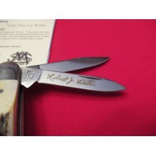 Schatt & Morgan Stag Handle Large Dog Leg Whittler 9th Edition President's Choice Schatt & Morgan Stag Handle Large Dog Leg Whittler 9th Edition President's Choice