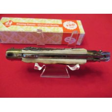 Kissing Crane Stag Handle Stiletto  Lock Back