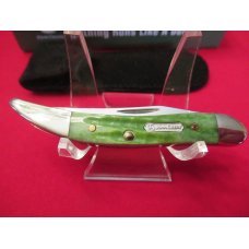 Case XX Green Bone Handle Tiny Toothpick John Deere Pattern 610096 SS Case XX Green Bone Handle Tiny Toothpick John Deere Pattern 610096 SS