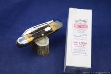 Schatt & Morgan Cutlery #63 Rail Splitter, Torched Stag Short Run1 of 30. #1357 Schatt & Morgan Cutlery #63 Rail Splitter, Torched Stag Short Run1 of 30. #1357