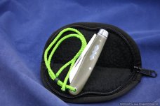 Todd Davison Custom Green Canvas Micarta Folder. #1651 Todd Davison Custom Green Canvas Micarta Folder. #1651