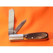 Russell (Green River Works) Barlow Pocket Knife w/ Dark Green Bone Handles & Blade Etching -NOS Russell (Green River Works) Barlow Pocket Knife w/ Dark Green Bone Handles & Blade Etching -NOS