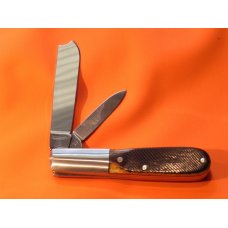 Russell (Green River Works) Barlow Pocket Knife w/ Dark Green Bone Handles & Blade Etching -NOS Russell (Green River Works) Barlow Pocket Knife w/ Dark Green Bone Handles & Blade Etching -NOS