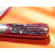 Vintage Boker (Tree Brand) 2 Blade Barlow with Beautiful Red Pick Bone Handles! -M/NM & NOS Vintage Boker (Tree Brand) 2 Blade Barlow with Beautiful Red Pick Bone Handles! -M/NM & NOS