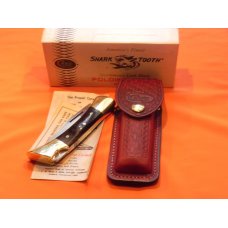 1981 Case xx Shark Tooth Folding Hunter P197 L SSP Knife w/ Sheath, Instructions and Orig Box - NOS 1981 Case xx Shark Tooth Folding Hunter P197 L SSP Knife w/ Sheath, Instructions and Orig Box - NOS