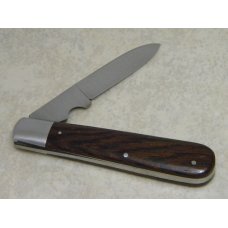 Fight'n Rooster Solingen Germany Wood 1 Blade Electricians Knife with Wire Stripper