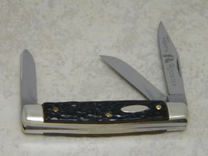 Fight'n Rooster Germany Jigged Bone Oval Shield Small Stockman Knife