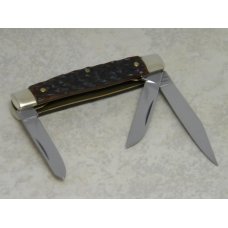 Fight'n Rooster Germany Jigged Bone Oval Shield Small Stockman Knife