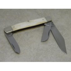 Bulldog Brand Hammer Forged Solingen Germany Smooth Natural Bone Stockman Knife c.2004 Bulldog Brand Hammer Forged Solingen Germany Smooth Natural Bone Stockman Knife c.2004