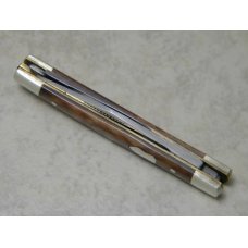 Bulldog Brand Hammer Forged Solingen Germany Smooth Brown Bone Tiny 2 Blade Stockman Knife c.1998 Bulldog Brand Hammer Forged Solingen Germany Smooth Brown Bone Tiny 2 Blade Stockman Knife c.1998