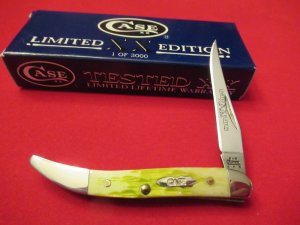 Case XX Key Lime Green Tiny Toothpick Pattern 610096 SS Limited Edition 1 of 3000