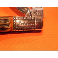 Vintage Bulldog Brand HAND MADE, 2 Blade "Kentucky Burley" Tobacco Barlow w Gnarly Deer Stag Handles Vintage Bulldog Brand HAND MADE, 2 Blade "Kentucky Burley" Tobacco Barlow w Gnarly Deer Stag Handles