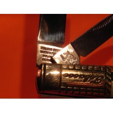 Vintage Bulldog Brand HAND MADE, 2 Blade "Kentucky Burley" Tobacco Barlow w Gnarly Deer Stag Handles Vintage Bulldog Brand HAND MADE, 2 Blade "Kentucky Burley" Tobacco Barlow w Gnarly Deer Stag Handles