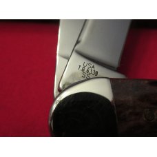 Case XX Cranberry Silver Script Sowbelly Pattern # TB6339 SS Case XX Cranberry Silver Script Sowbelly Pattern # TB6339 SS