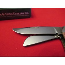 Case XX Cranberry Silver Script Sowbelly Pattern # TB6339 SS Case XX Cranberry Silver Script Sowbelly Pattern # TB6339 SS