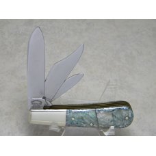 Fight'n Rooster Germany Imitation Cracked Abalone Pearl 3 Blade Barlow Knife Fight'n Rooster Germany Imitation Cracked Abalone Pearl 3 Blade Barlow Knife