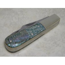 Fight'n Rooster Germany Imitation Cracked Abalone Pearl 3 Blade Barlow Knife Fight'n Rooster Germany Imitation Cracked Abalone Pearl 3 Blade Barlow Knife