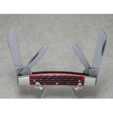 Fight'n Rooster Germany Jigged Red Bone Clay County Tennessee Knife & Gun Club Congress Knife c.1998 Fight'n Rooster Germany Jigged Red Bone Clay County Tennessee Knife & Gun Club Congress Knife c.1998
