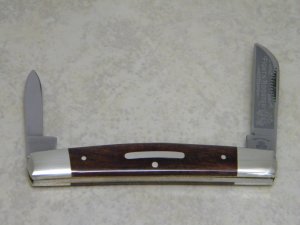 Fight'n Rooster Germany Smooth Brown Bone 2 Blade Half Congress Knife